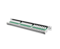 Lanberg Patchpanel 48p 19" 1U UTP 5e półka (szara) - 457255 - zdjęcie 5